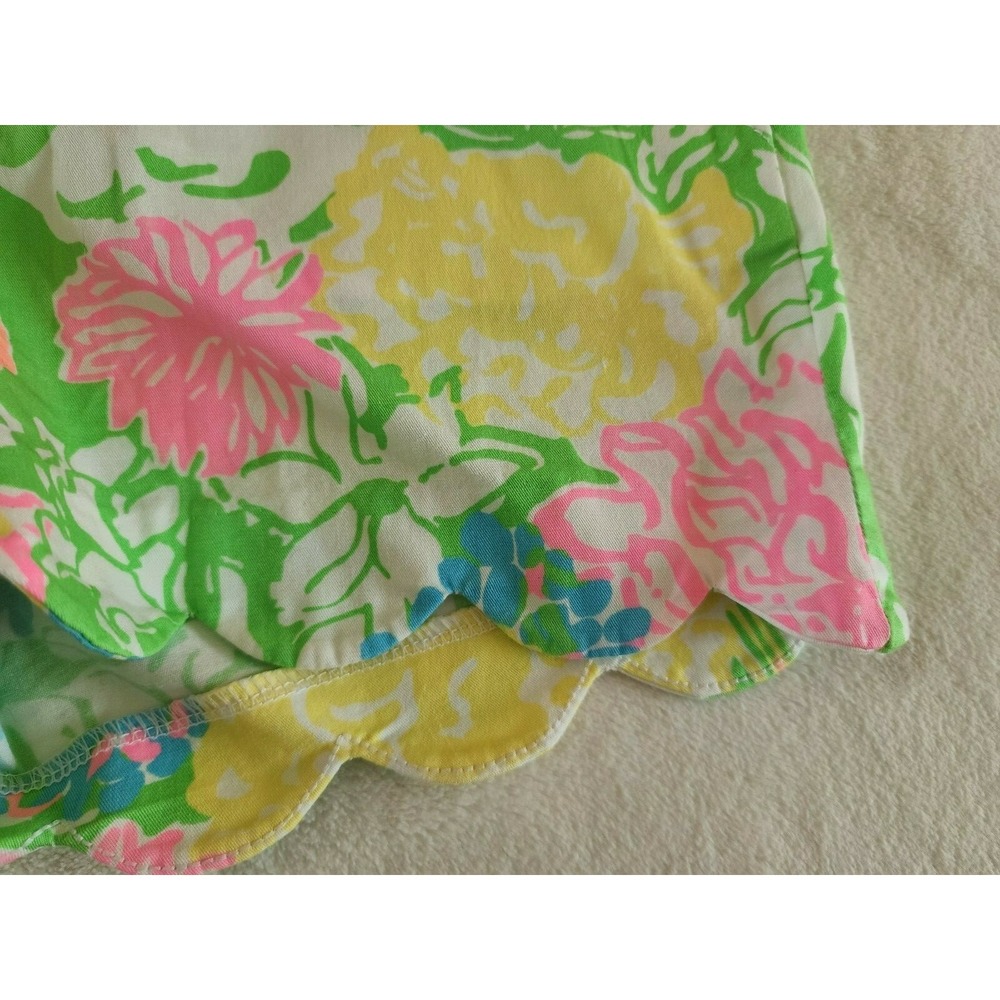 Lilly Pulitzer The Buttercup Scalloped Shorts Womens Size 00 - Picture 4 of 7